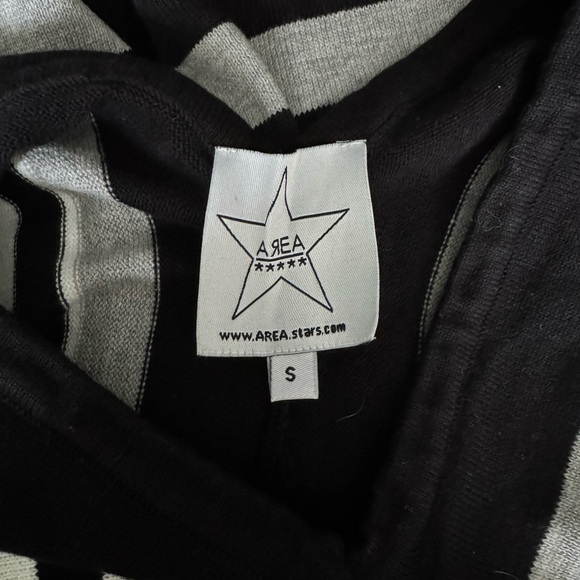 Black Gray and White Striped Sweater Women's Dress Size Small - Picture 3 of 4